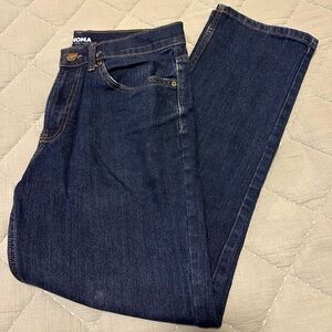 Sonoma Men's Dark Blue Straight Bootcut Jeans, 31 x 30 regular.